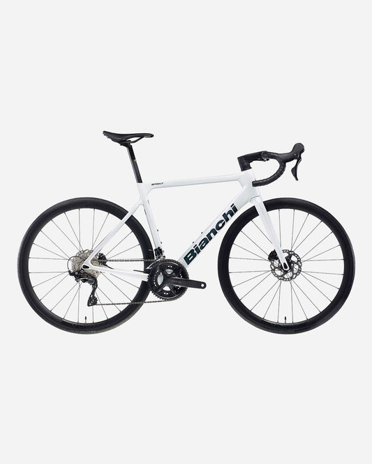 Bianchi Sprint 105 Di2 carbon road bike in White Copper