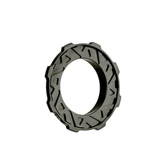 Approved Cycling Center Lock Ring — silver with black text