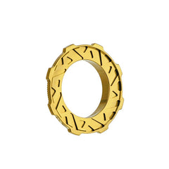 Approved Cycling Center Lock Ring — silver with black text