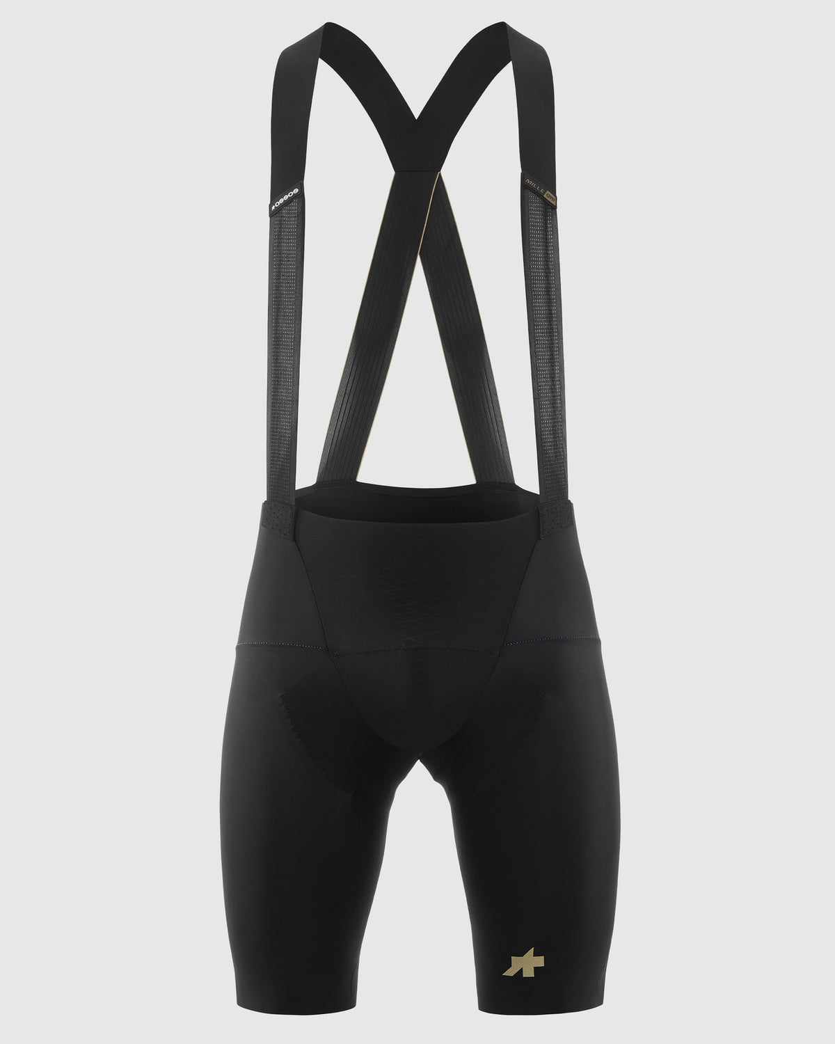 Assos MILLE GTO Bib Shorts S11 Standard - front view, blackSeries