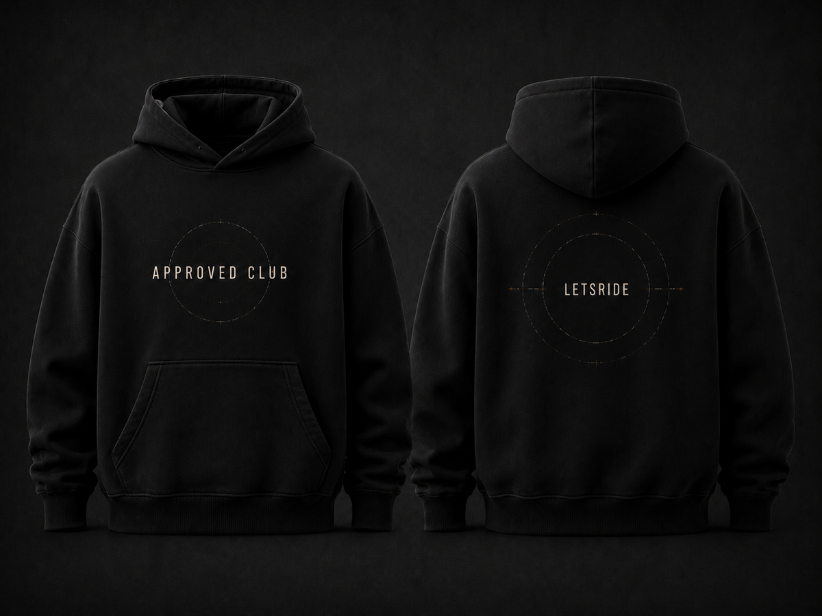 Approved Club LETSRIDE Hoodie — Black