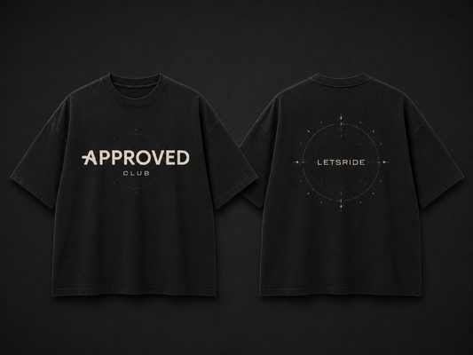 Approved Club LETSRIDE T-Shirt — Black