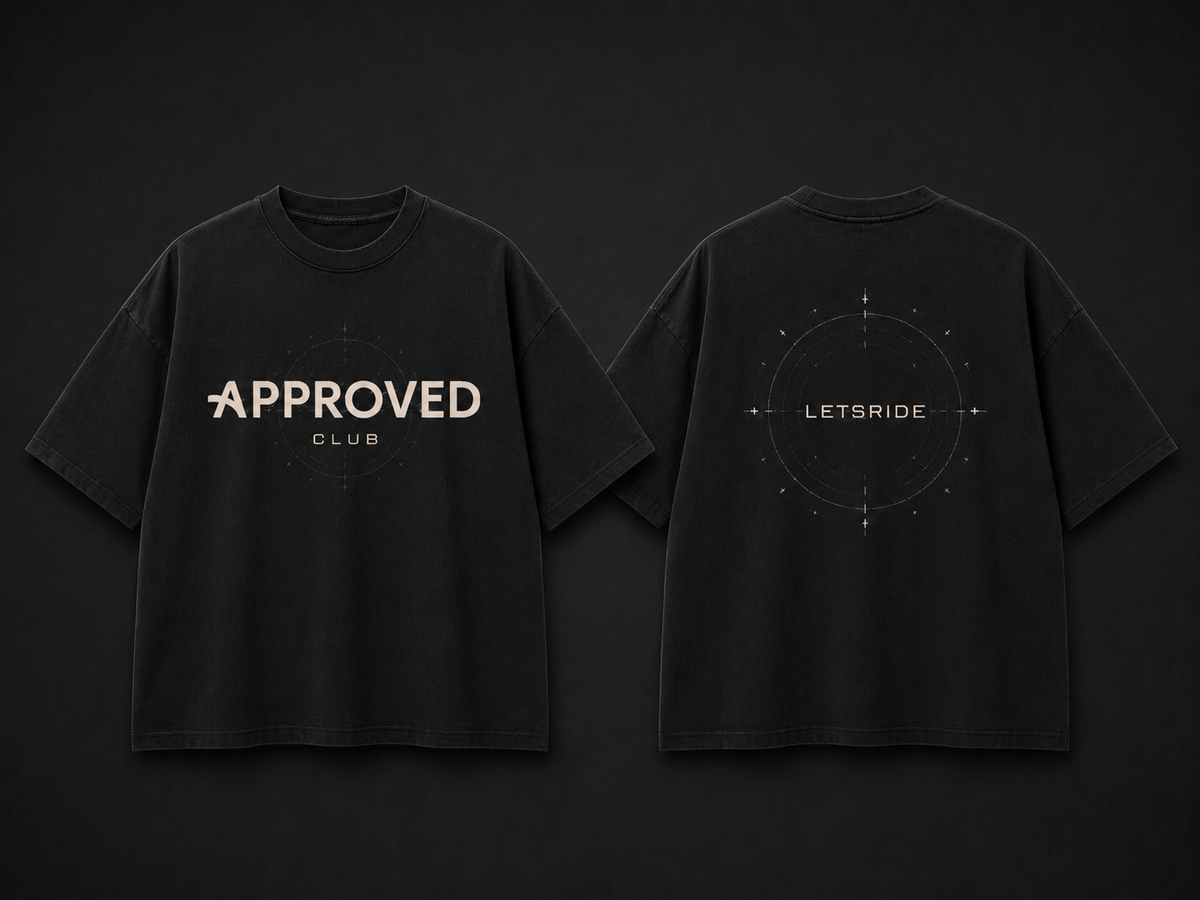 Approved Club LETSRIDE T-Shirt — Black