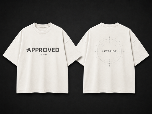 Approved Club LETSRIDE T-Shirt — Cream