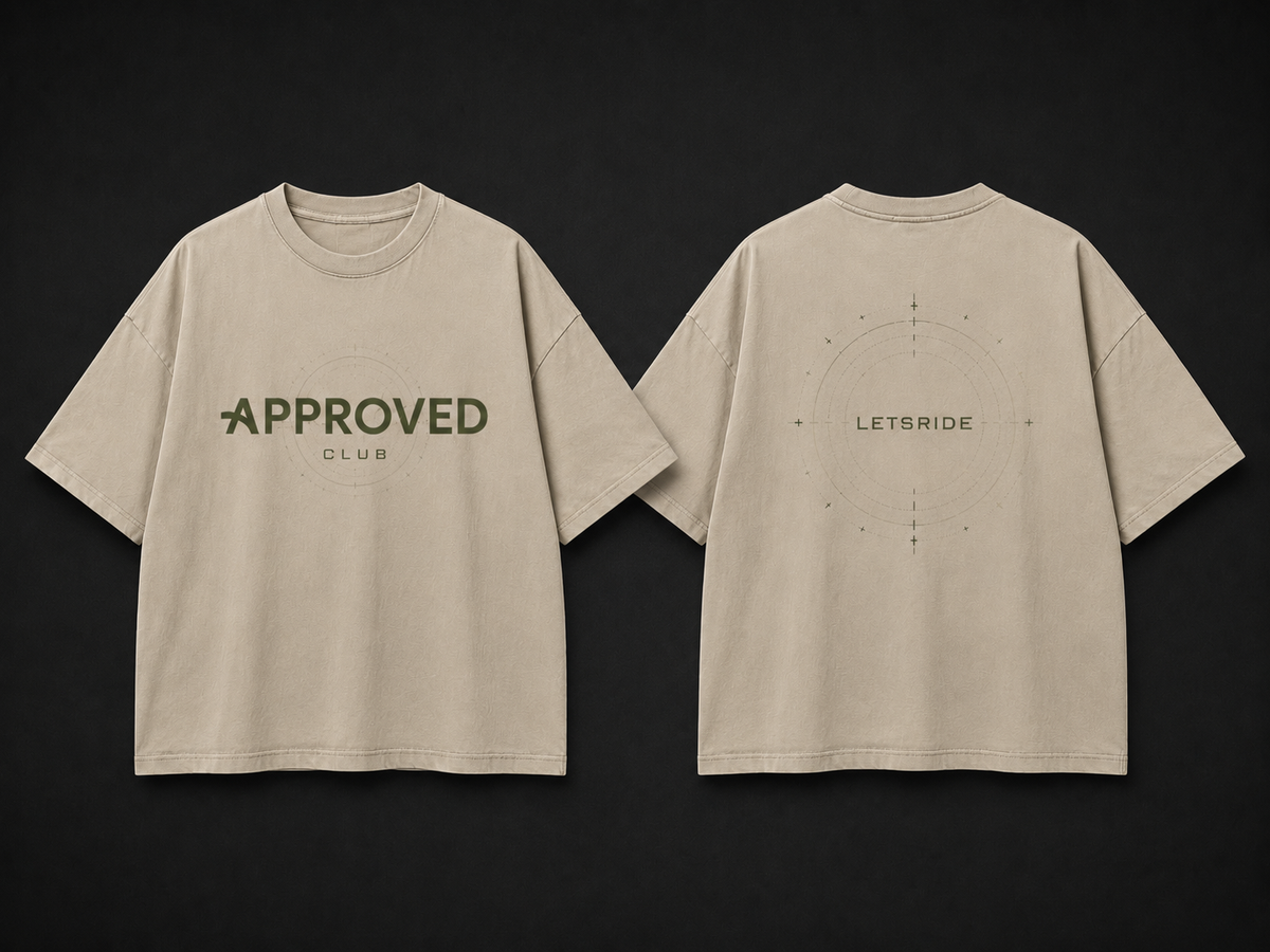 Approved Club LETSRIDE T-Shirt — Sand