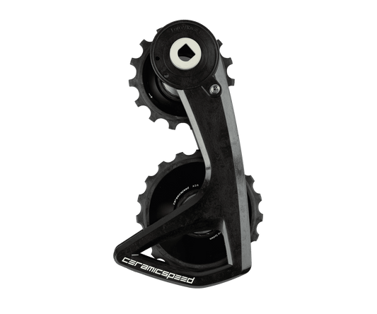 CeramicSpeed OSPW RS ALPHA derailleur pulley system for SRAM Force and Rival AXS E1 — black