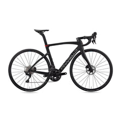 Pinarello F1 Road Bike full side profile, showcasing aerodynamic frame and integrated cockpit