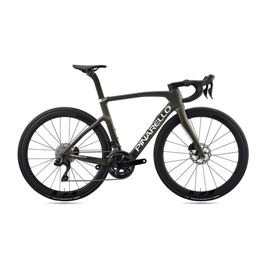 Pinarello F5 Road Bike, full side profile showcasing integrated cabling and aerodynamic frame design.
