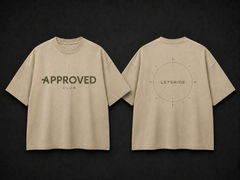Approved Cycling Club Oversized T-Shirt — Sand