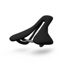 Berk Lupina Bike Saddle, angled shot, showcasing minimalist design and performance-oriented aesthetic. APPROVED CYCLING.