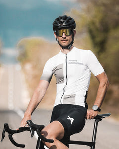 APPROVED CYCLING Men's Core LTD jersey, rear view, breathable fabric detail, aero fit, summer cycling.