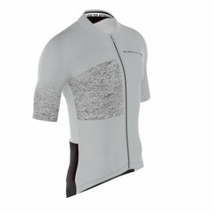 APPROVED CYCLING SUMMER CYCLING JERSEY APPROVED ITALY LTD. - Grey: model wearing, women specific sizing, aerodynamic comfort