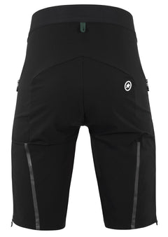 ASSOS MILLE GTC ZEPPELIN C2 Men's Cargo Shorts: Rear view, abrasion-resistant fabric, optimal ventilation, fast-drying.